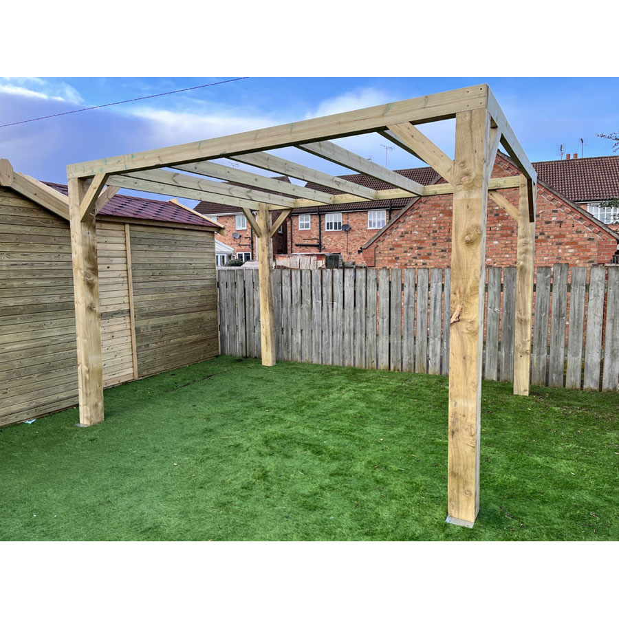 Box Pergola in Garden