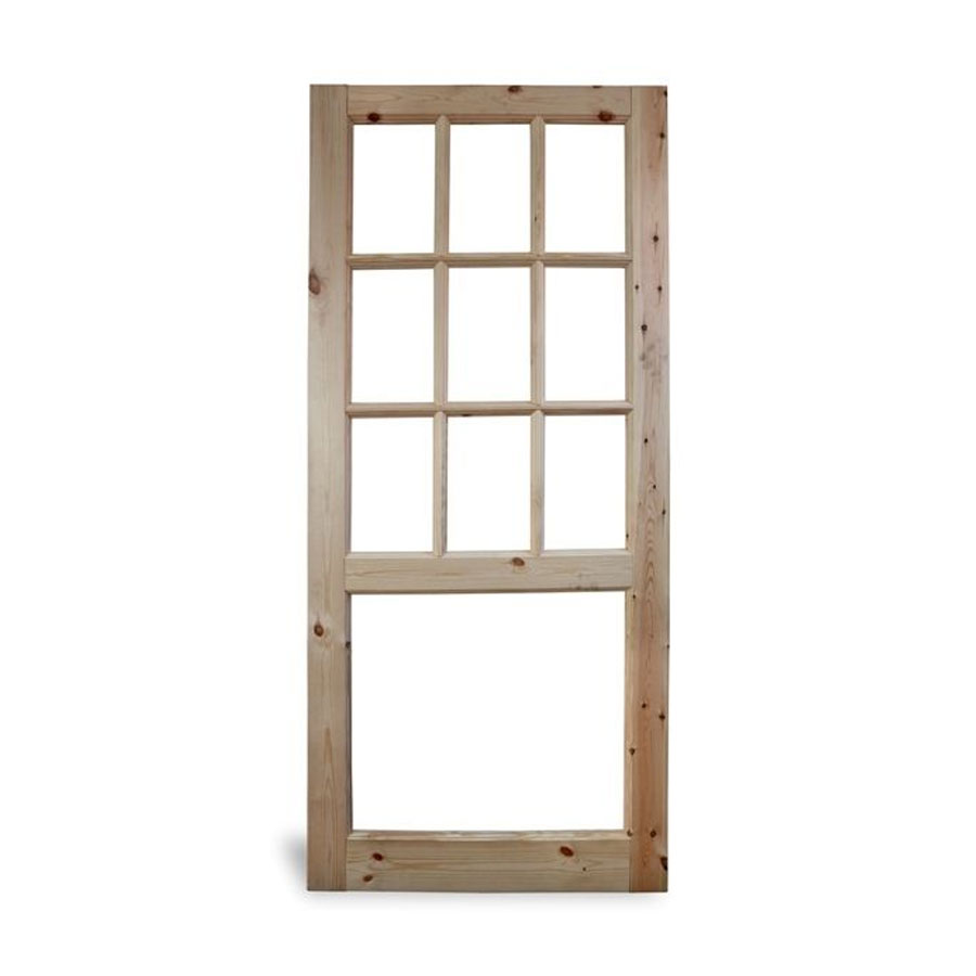 Georgian 9 Pane Half Glazed Door