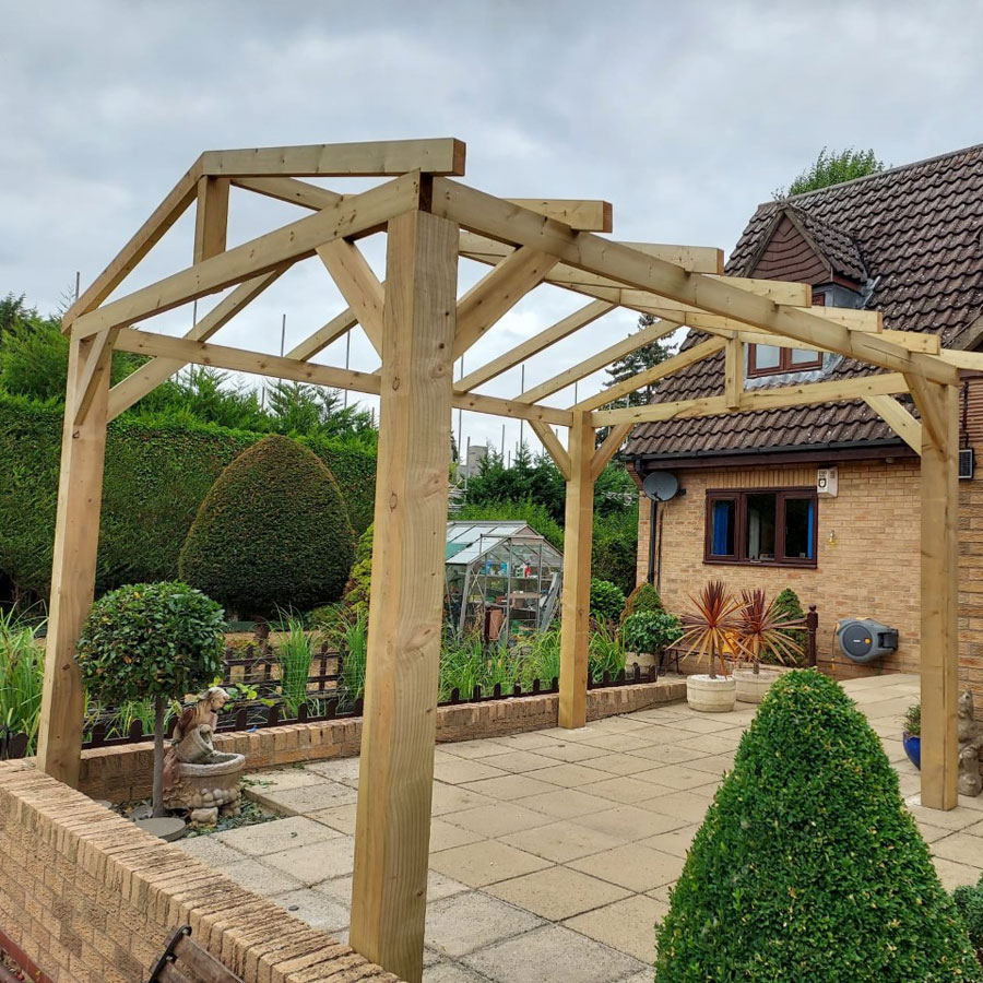 3.0m x 3.6m Frame Only Gazebo Kit