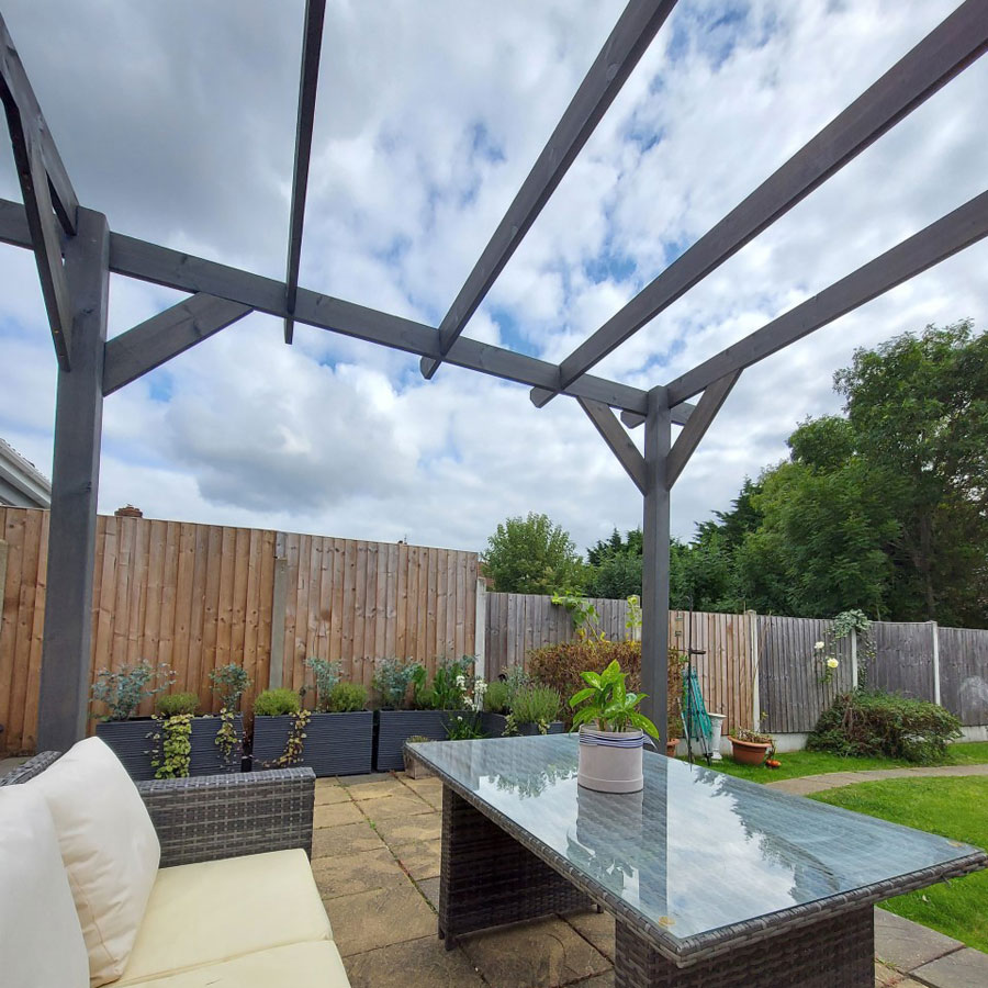 3m x 3.6m Timber Pergola