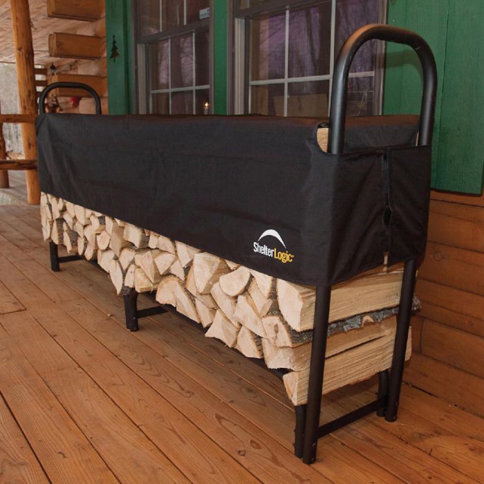 2.4m Log Rack with Cover